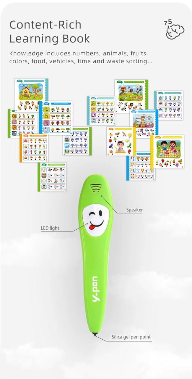 Y-Pen Early Education Interactive Smart Pen & Learning Book