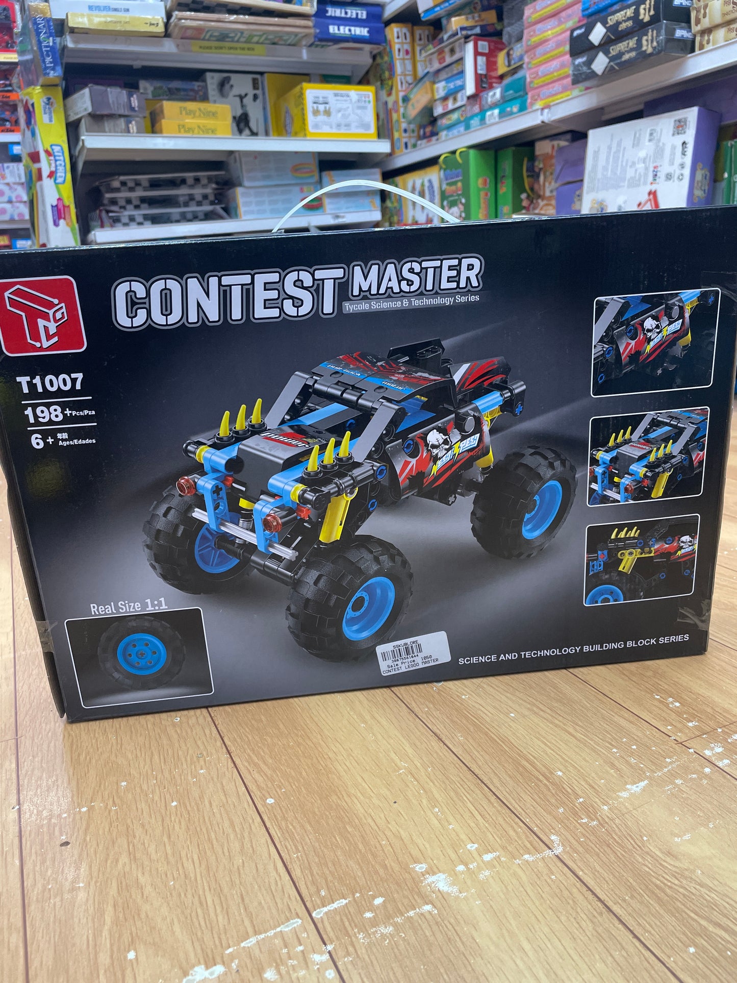 Contest Master Monster Truck – 198 PCS Pull-Back STEM Building Set (T1007) toys