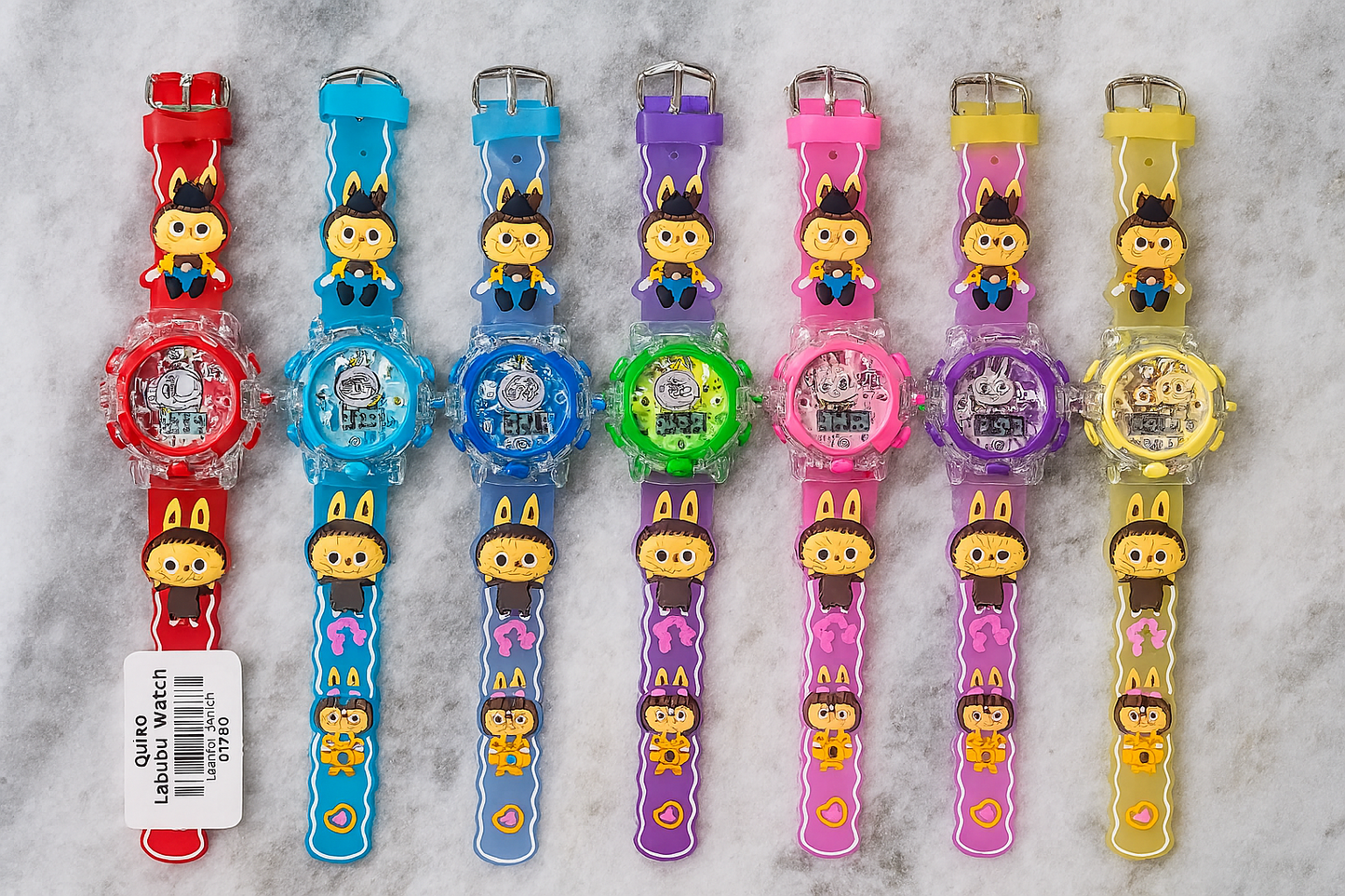 Labubu Cartoon Digital Watch for Kids – Colorful & Educational Timepiece