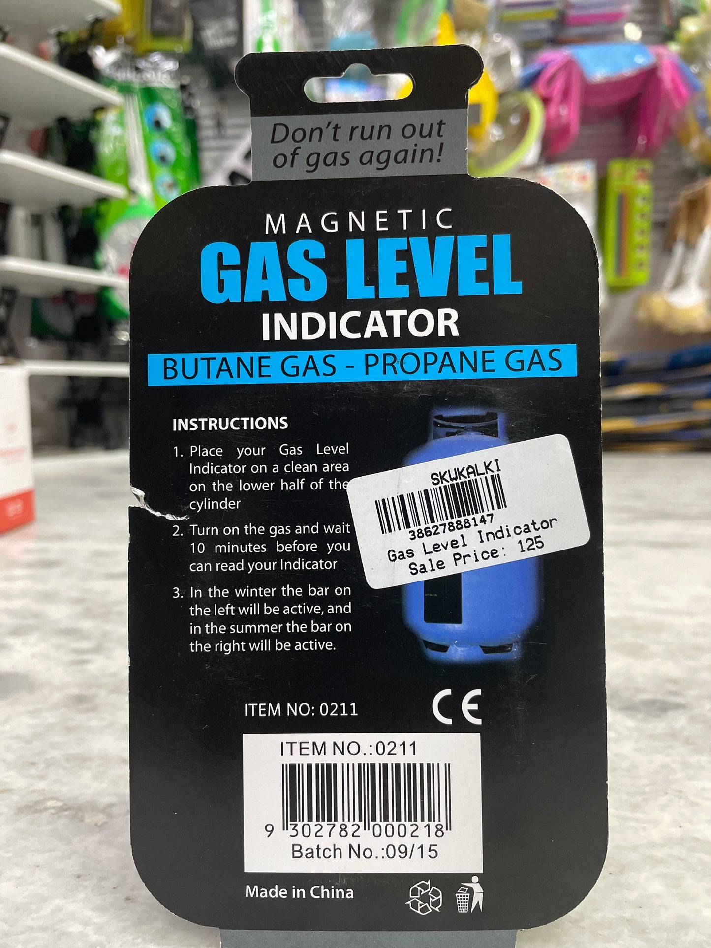 Magnetic Gas Level Indicator – Reusable LPG Cylinder Monitor