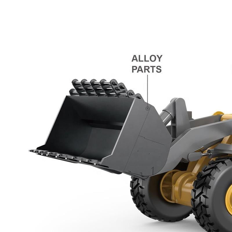 Rc Bulldozer Toys - Remote Control Bulldozer Trucks Toys - Metal Remote Control Electric Tractor Loader with Light and Sound toy