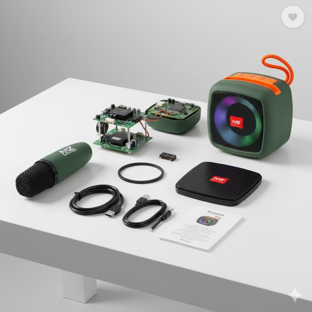 Mini Karaoke Machine with Kids Microphone bluetooth speaker