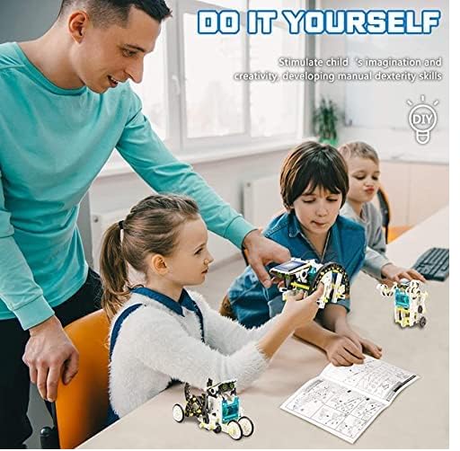 13 in 1 Solar Robot Kit Learning Educational Kids Station, Robot Toy Game Toy for Kids