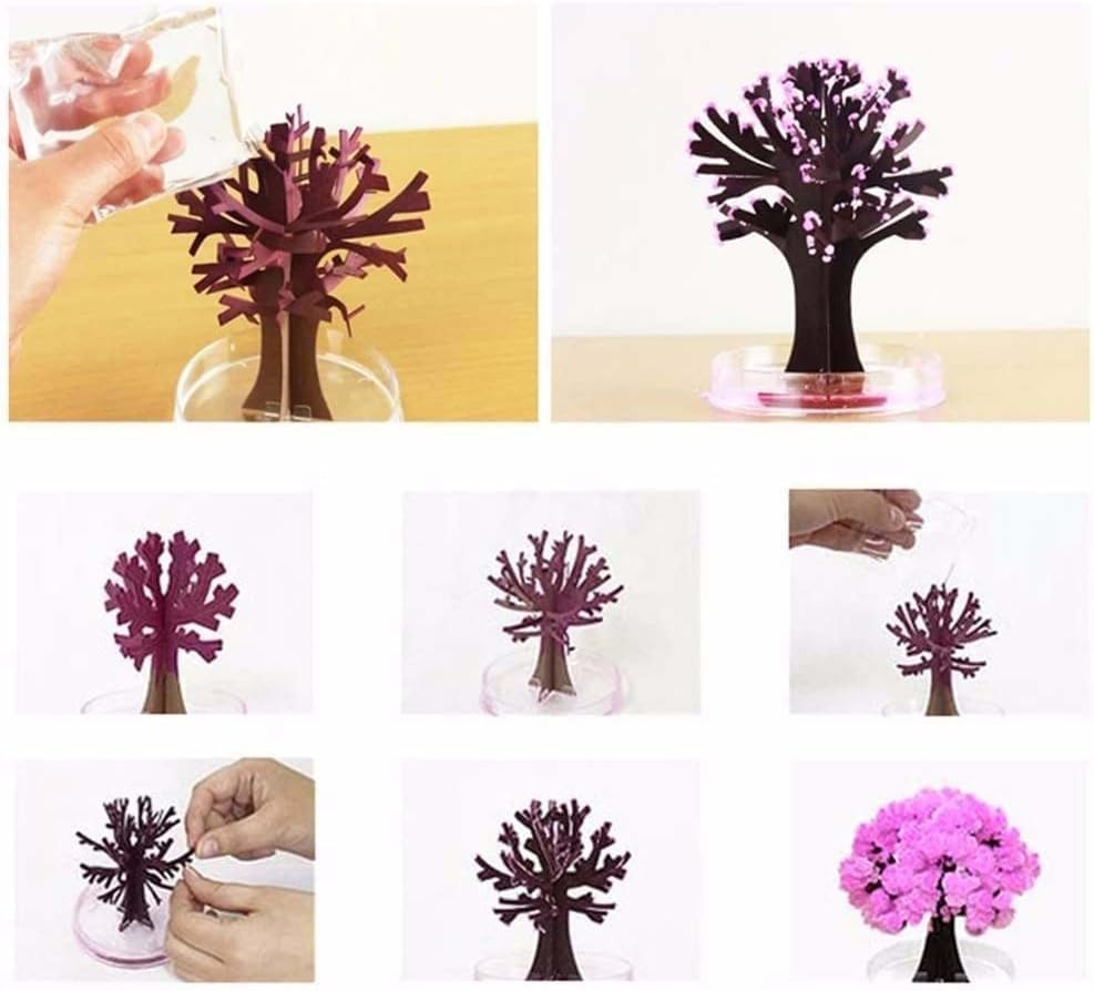 Christmas MagicTree & Snowfall Lamp Set โ DIY Crystal Trees + Handmade Snow Night Light