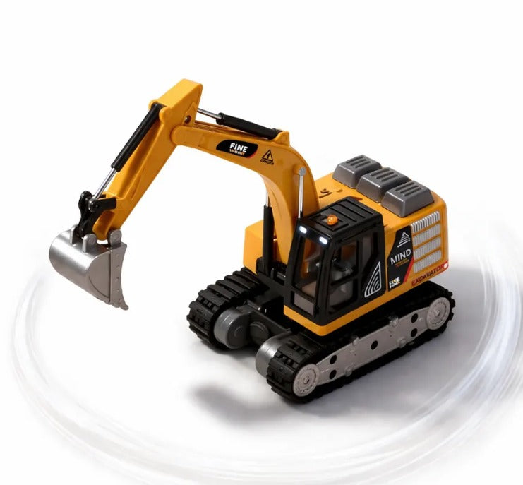 Truck jcb Mini RC (1:64 ratio) Engineering Construction Vehicle – Excavator, Dump Truck & Forklift (6+), Perfect Gift for return gift.