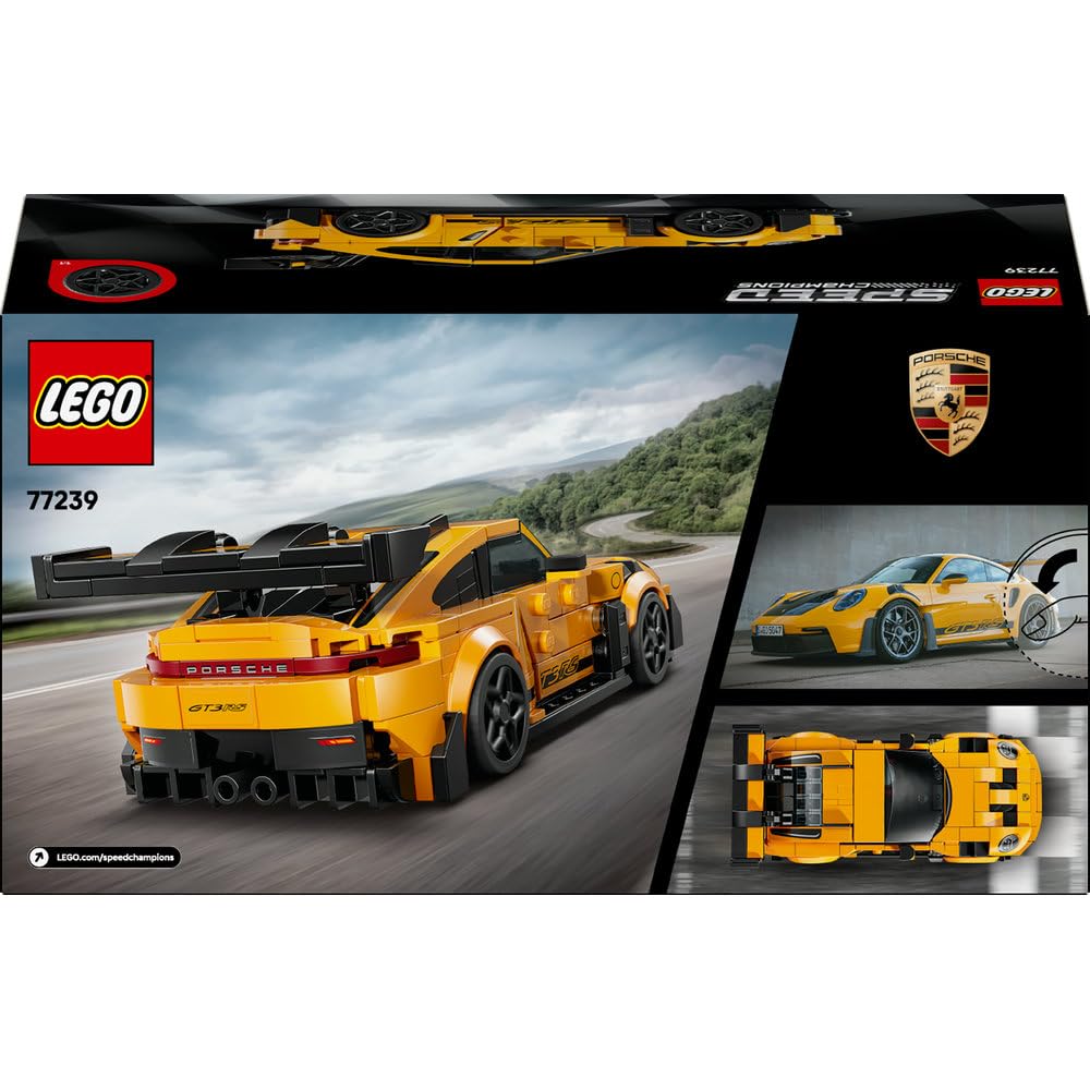 LEGO Speed Champions Porsche 911 GT3 RS Super Car Toy 77239 Building Blocks Toys for 9+ Gift for Boys and Girls