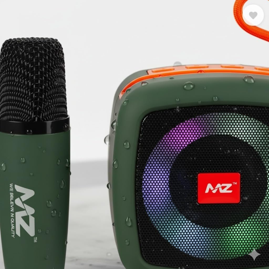 Mini Karaoke Machine with Kids Microphone bluetooth speaker