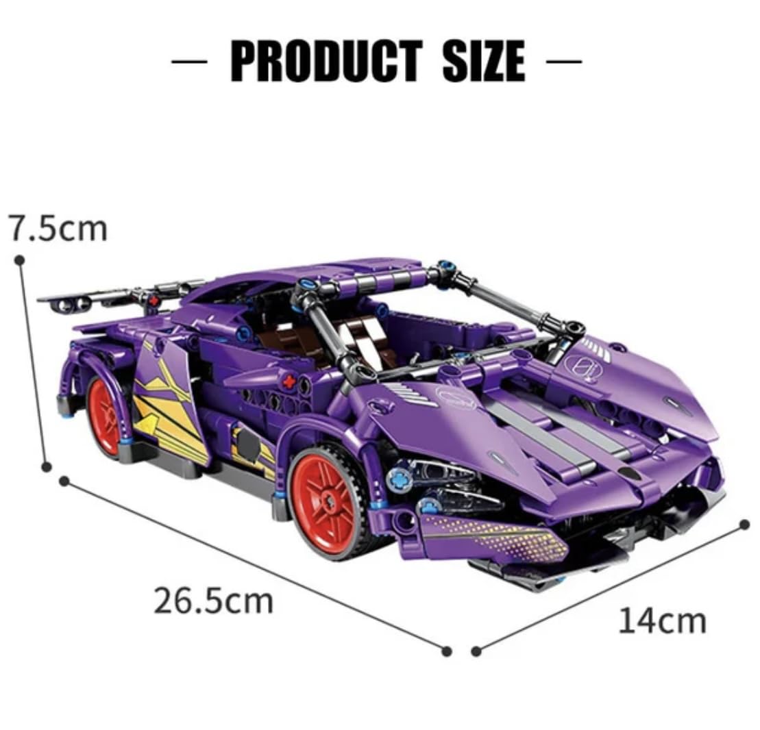 Car PullBack Super car Building Toy car – car blocks™ Racing Blocks 1:18 for Kids & Car Collectors (Multiple Variants)