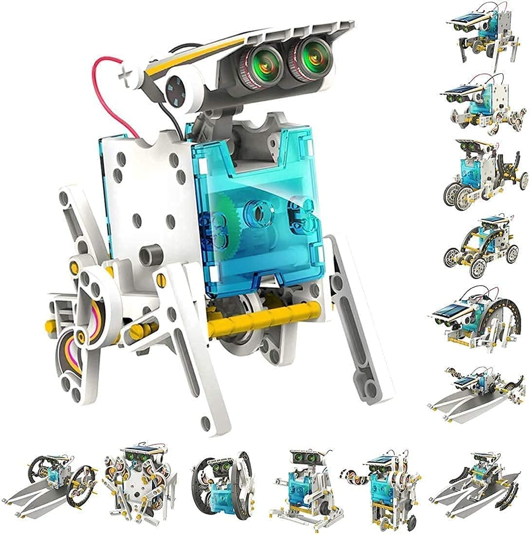 13 in 1 Solar Robot Kit Learning Educational Kids Station, Robot Toy Game Toy for Kids
