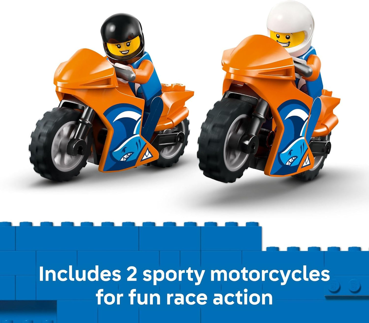 LEGO City Motorcycle Transporter Building Toy for Boys & Girls - Pretend Play Set for Preschool Kids, Ages 4+ - Flatbed Truck Toy W/2 Toy Motorcycles & 2 Minifigures - Gift Idea for Birthdays - 60491