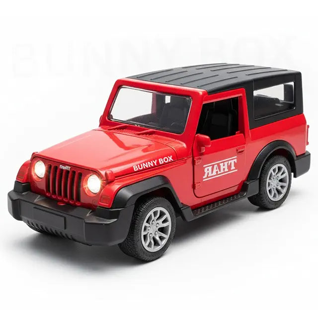 1:22 Scale Remote Control Die-Cast SUV Jeep with LED Lights, Smoke & Rechargeable Battery – 2.4GHz Off-Road RC Toy Vehicle for Kids (Black)
