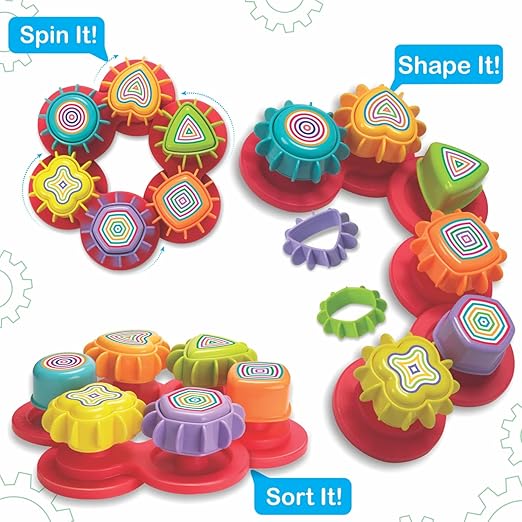 Toymate Spinning Joy - A Shape ‘N’ Spin Gear Sorter. | A Developmental Activity Toys