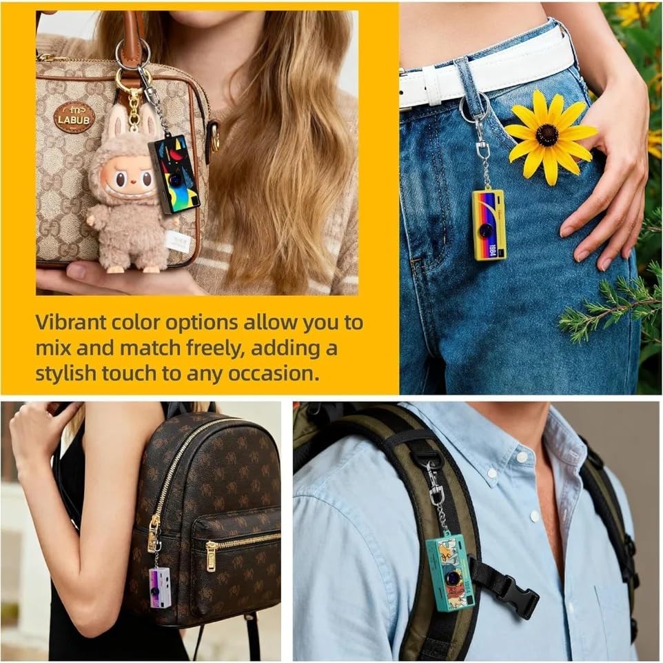 G6 Thumb Camera Mini Keychain Digital Camera, 1080P HD Video Recorder, Retro Style, Compact for Vlogging, Travel, Kids and Students