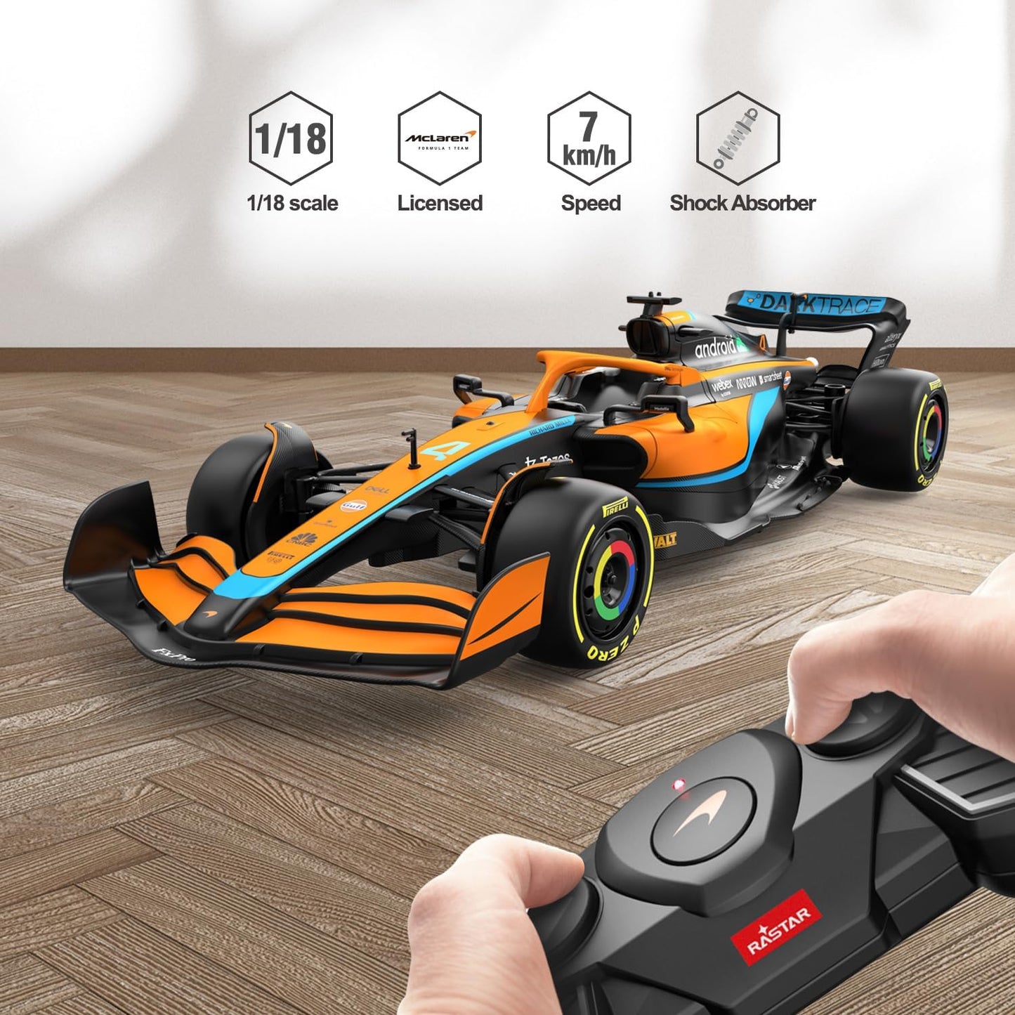 RASTAR REMOTE CONTROL CAR // 1:18 SCALE //FIRE THE TRACK