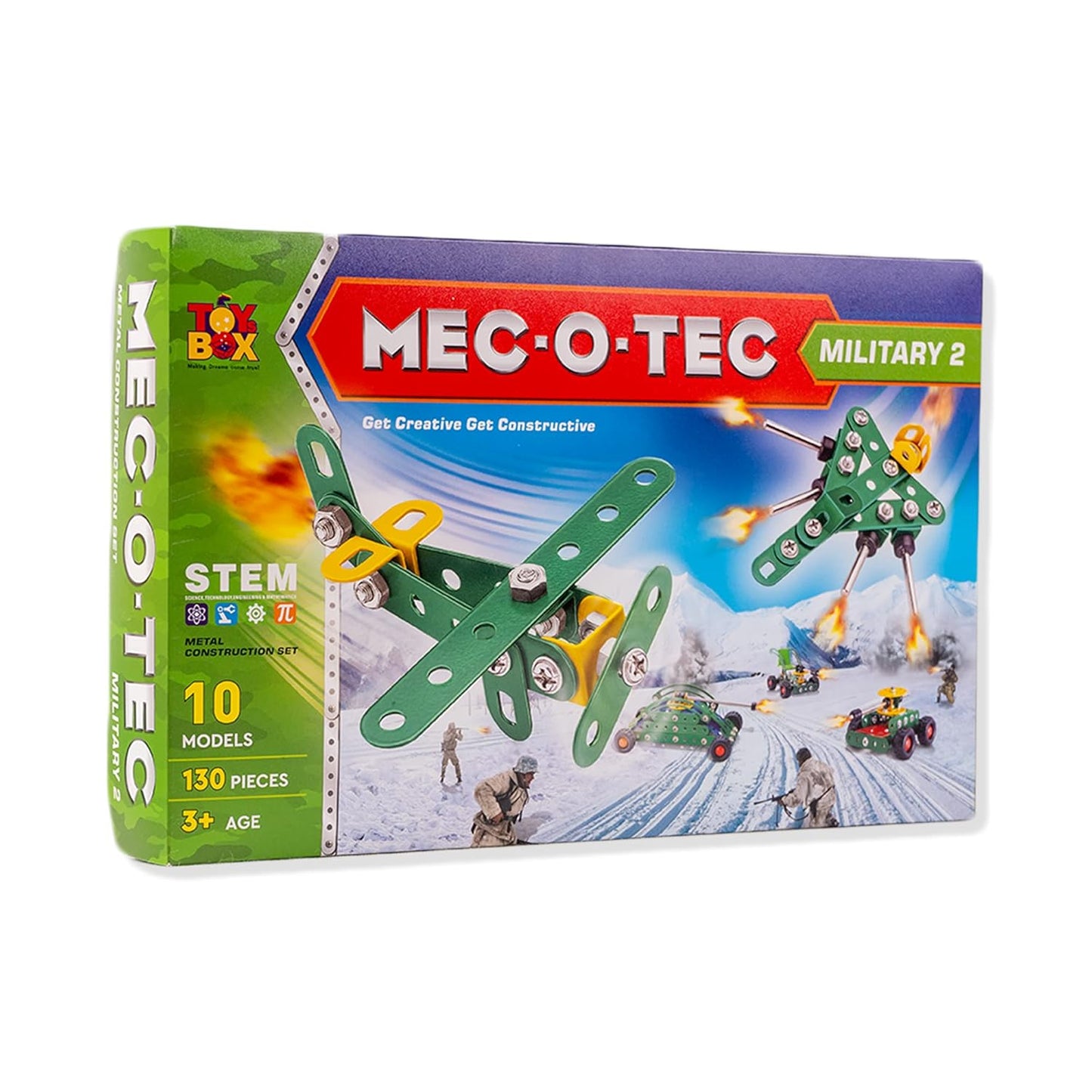 MEC - O - Tec Metal Construction Toy, Building Blocks, Educational Toys for 6+ yrs Boys and Girls, Multicolor