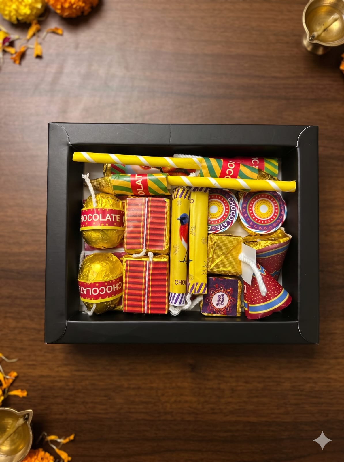 Kaabaay Crackers Shaped Gourmet Chocolates Gift Box – 16 Handcrafted Pieces (300g)