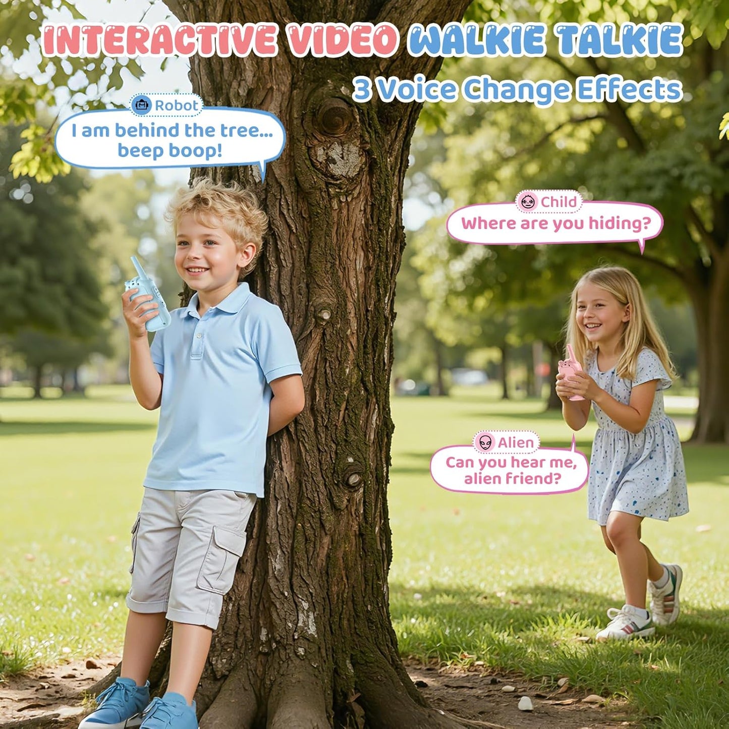 Kids' video walkie-talkies (Pack of 2)