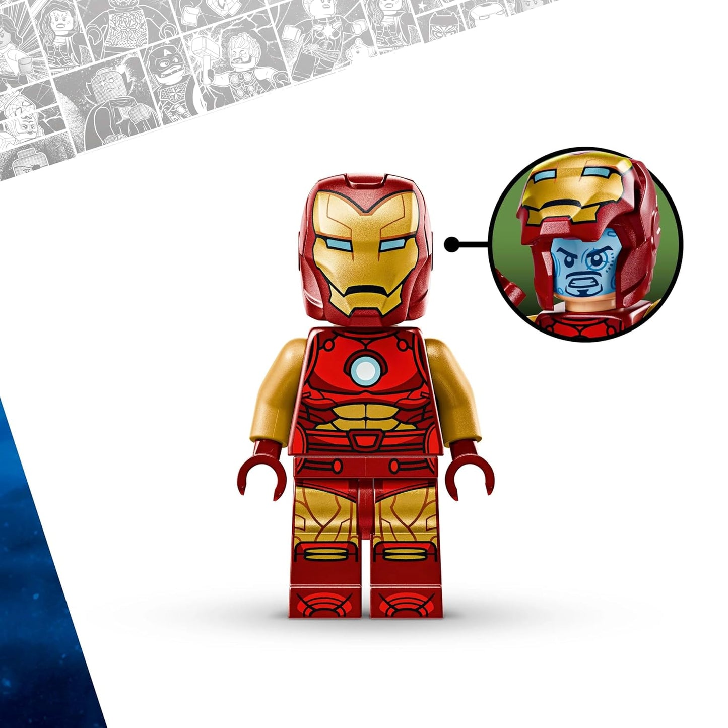 LEGO Marvel Iron Man Mech vs. Ultron Buildable Super Hero Figure Playset 76307 Building Blocks Toys for 6+ Gift for Boys and Girls