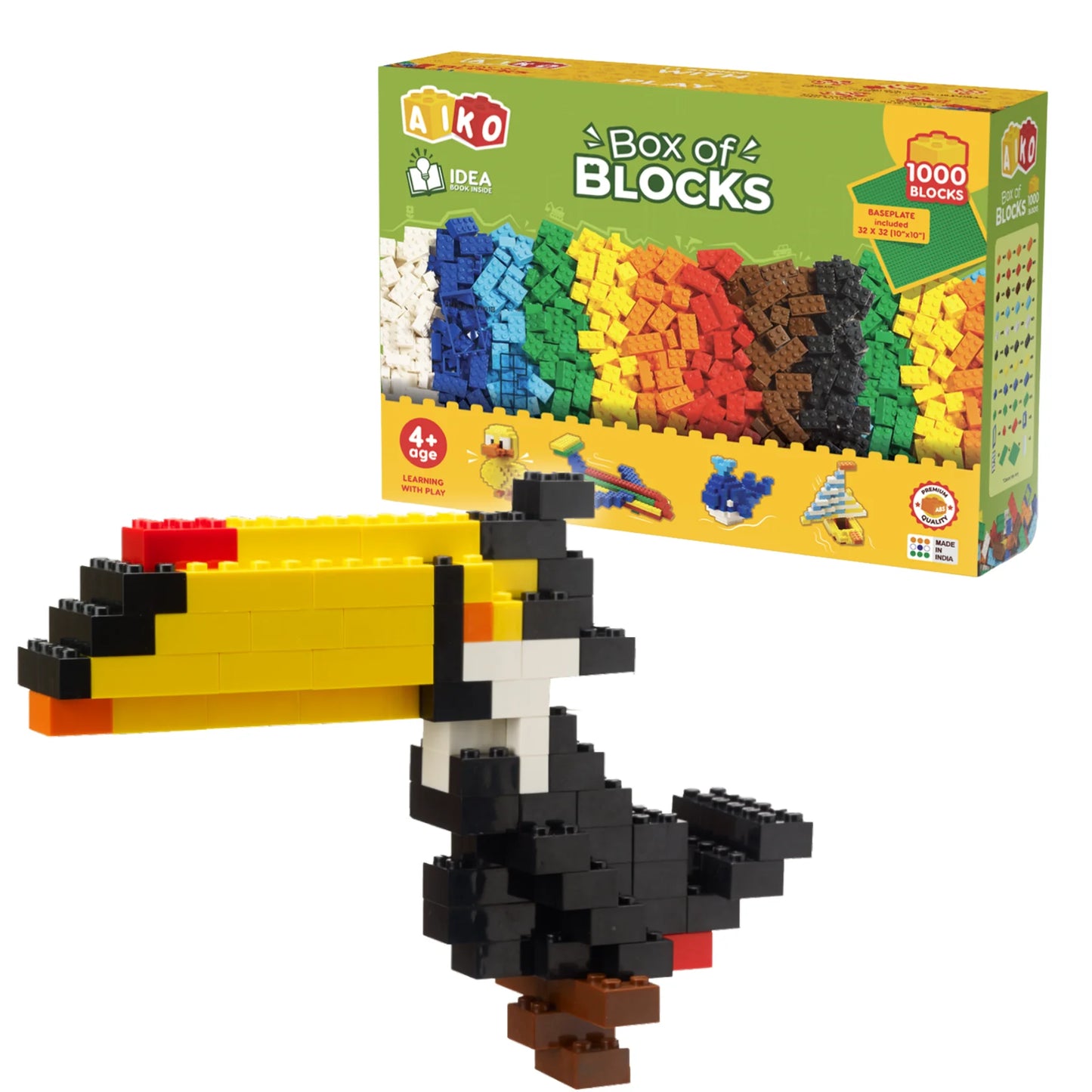 AIKO Box of Blocks | Premium Building Block set
