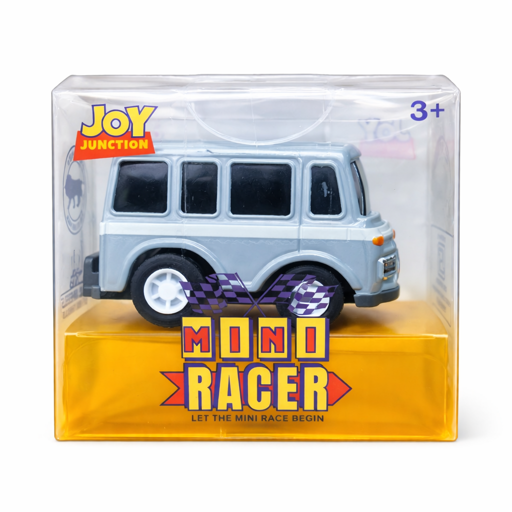 Joy Junction Mini Racer Assorted Vehicles Set (Pack of 8) | Mini Construction & Military Toy Cars for Kids (3+) | Made in India