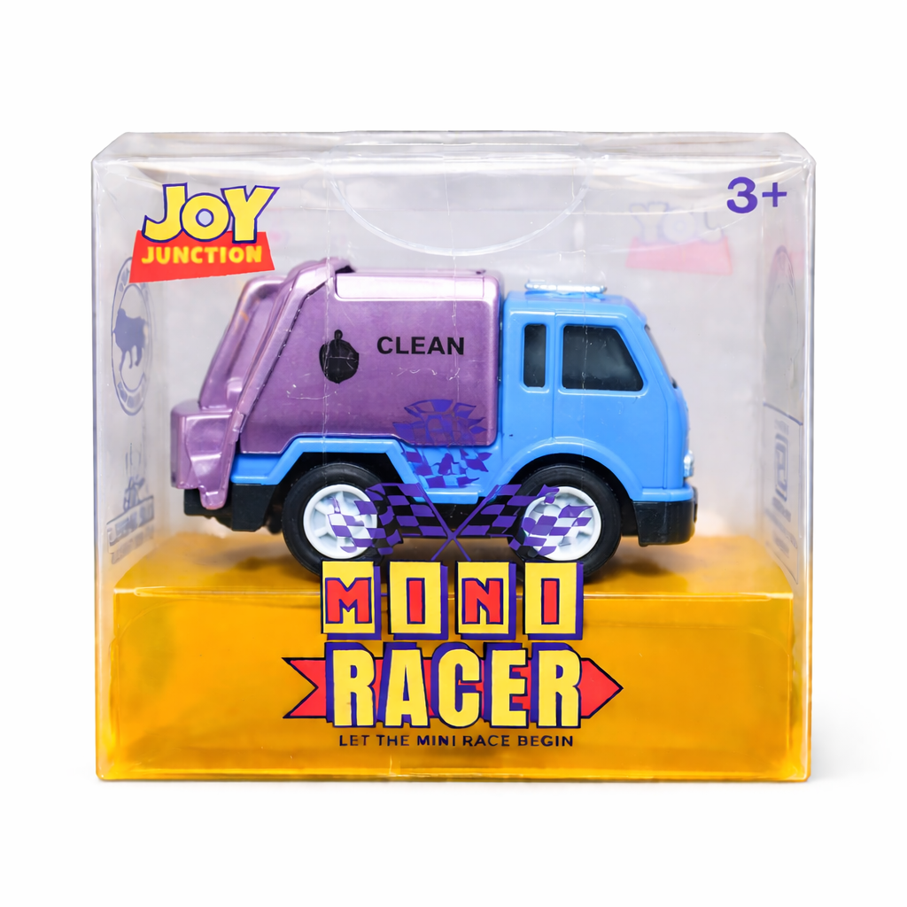Joy Junction Mini Racer Assorted Vehicles Set (Pack of 8) | Mini Construction & Military Toy Cars for Kids (3+) | Made in India
