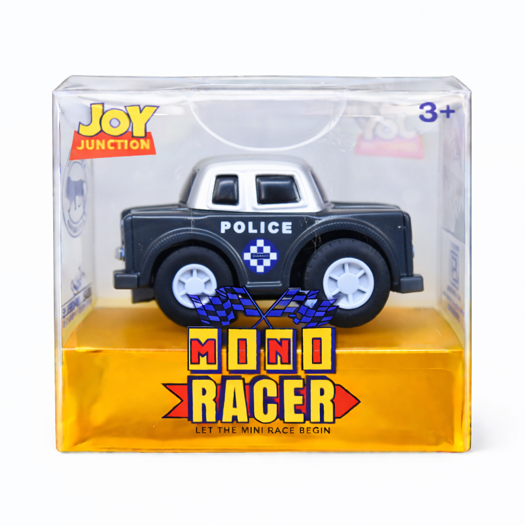 Joy Junction Mini Racer Assorted Vehicles Set (Pack of 8) | Mini Construction & Military Toy Cars for Kids (3+) | Made in India