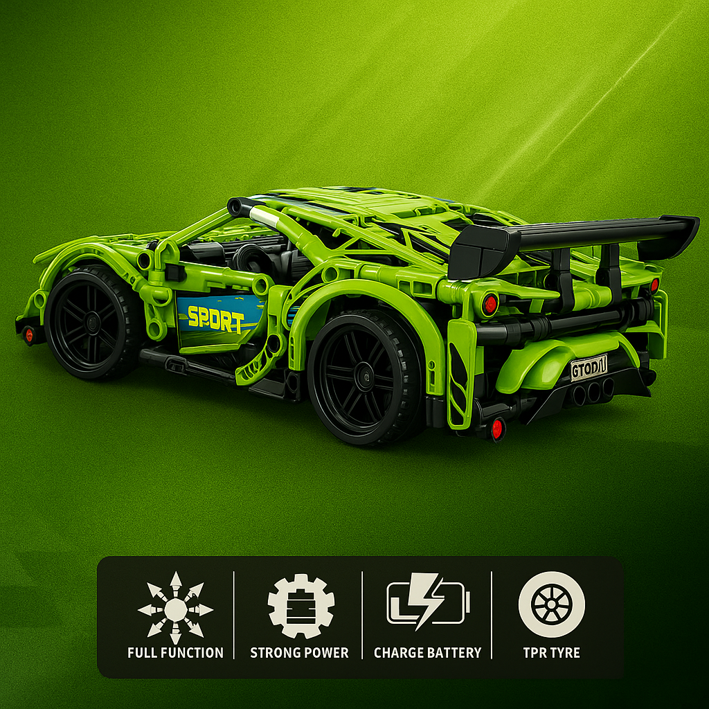 Building Block RC Car – 1:16 Scale Remote Control Racing Car