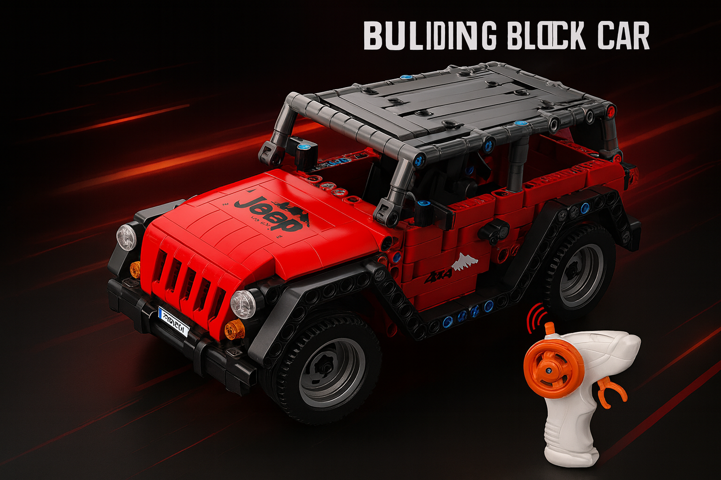 Building Block RC Car – 1:16 Scale Remote Control Racing Car