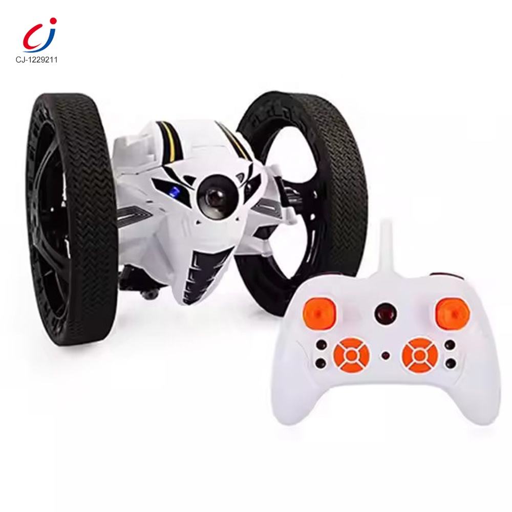 Jumping RC Bounce Car – 360° Stunts, Auto-Jump Shockproof Wheels (3rd Gen) Bujji