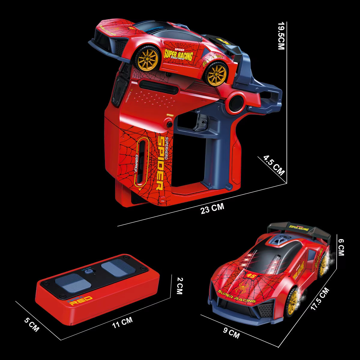 Laser 3-in-1 Infrared Gun RC Car | Gesture + Gun Control Racing Car for Kids