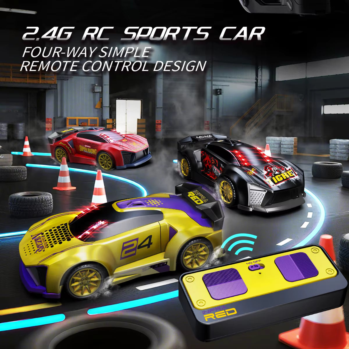 Laser 3-in-1 Infrared Gun RC Car | Gesture + Gun Control Racing Car for Kids