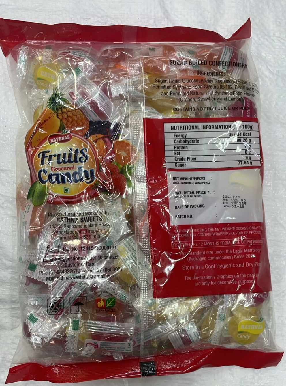Rathnas Fruits Flavoured Candy