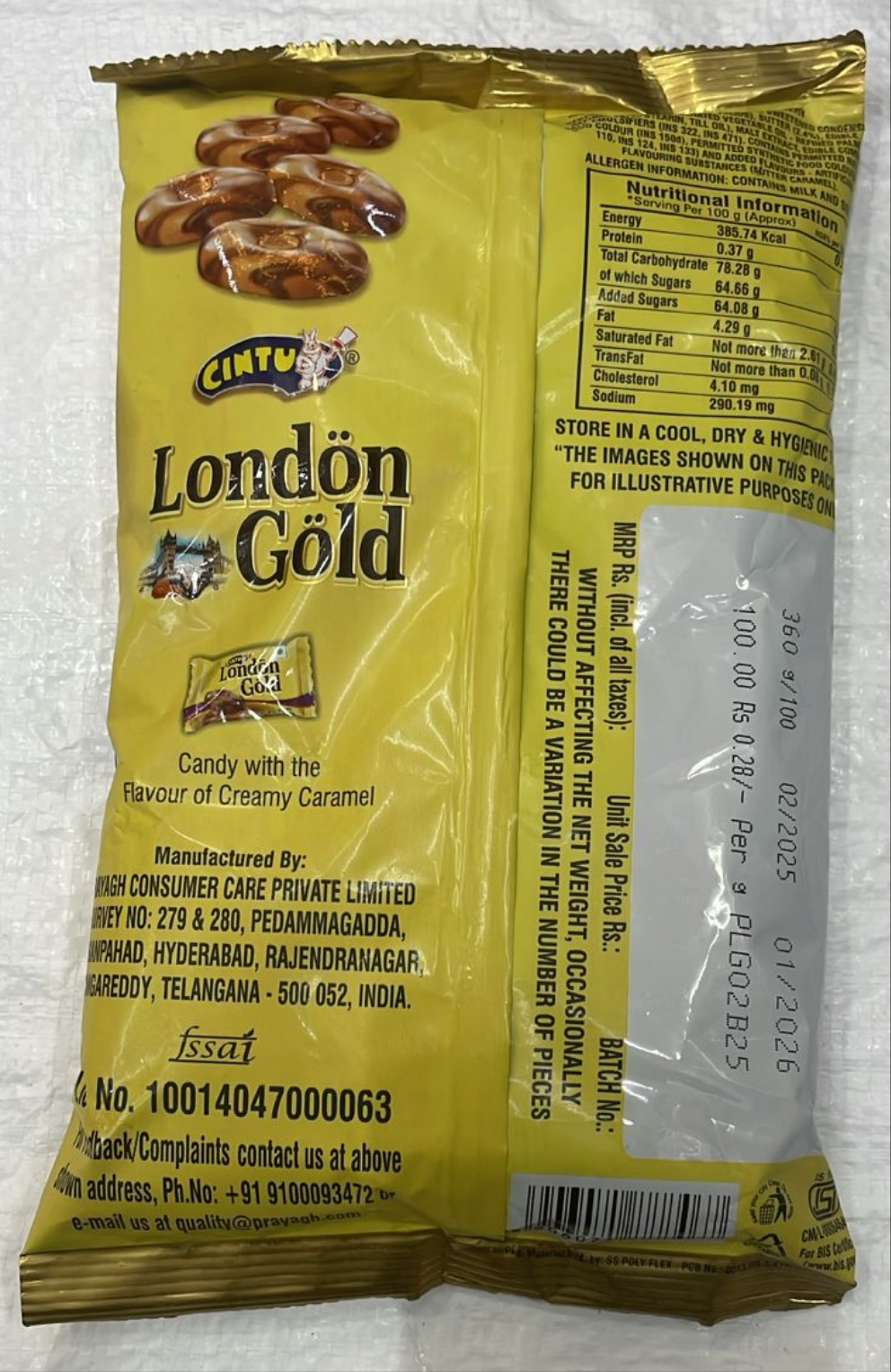 Cintu London Gold