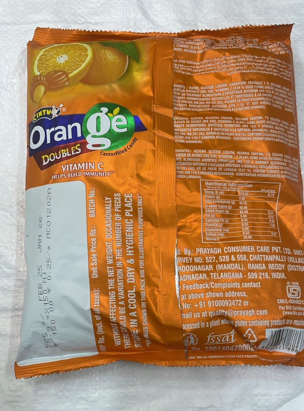 Cintu Orange Doubles