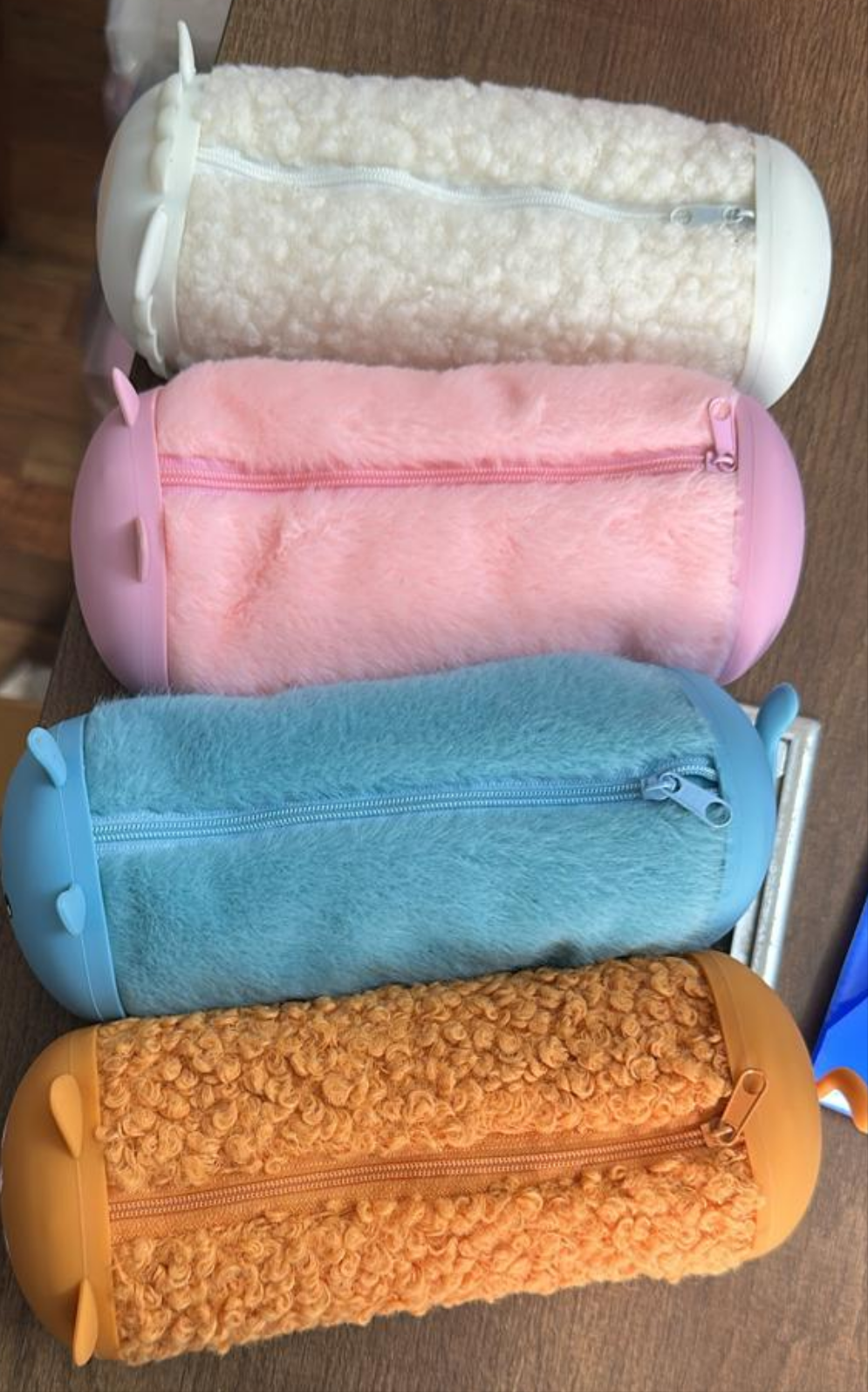 Plush Animal Pencil Case Set - Cute Zipper Pouch Collection