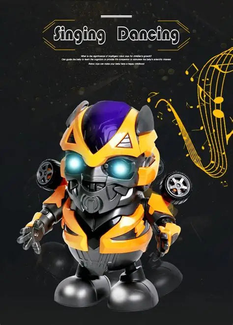 Interactive Dancing Bumblebee Robot Toy with Lights & Music