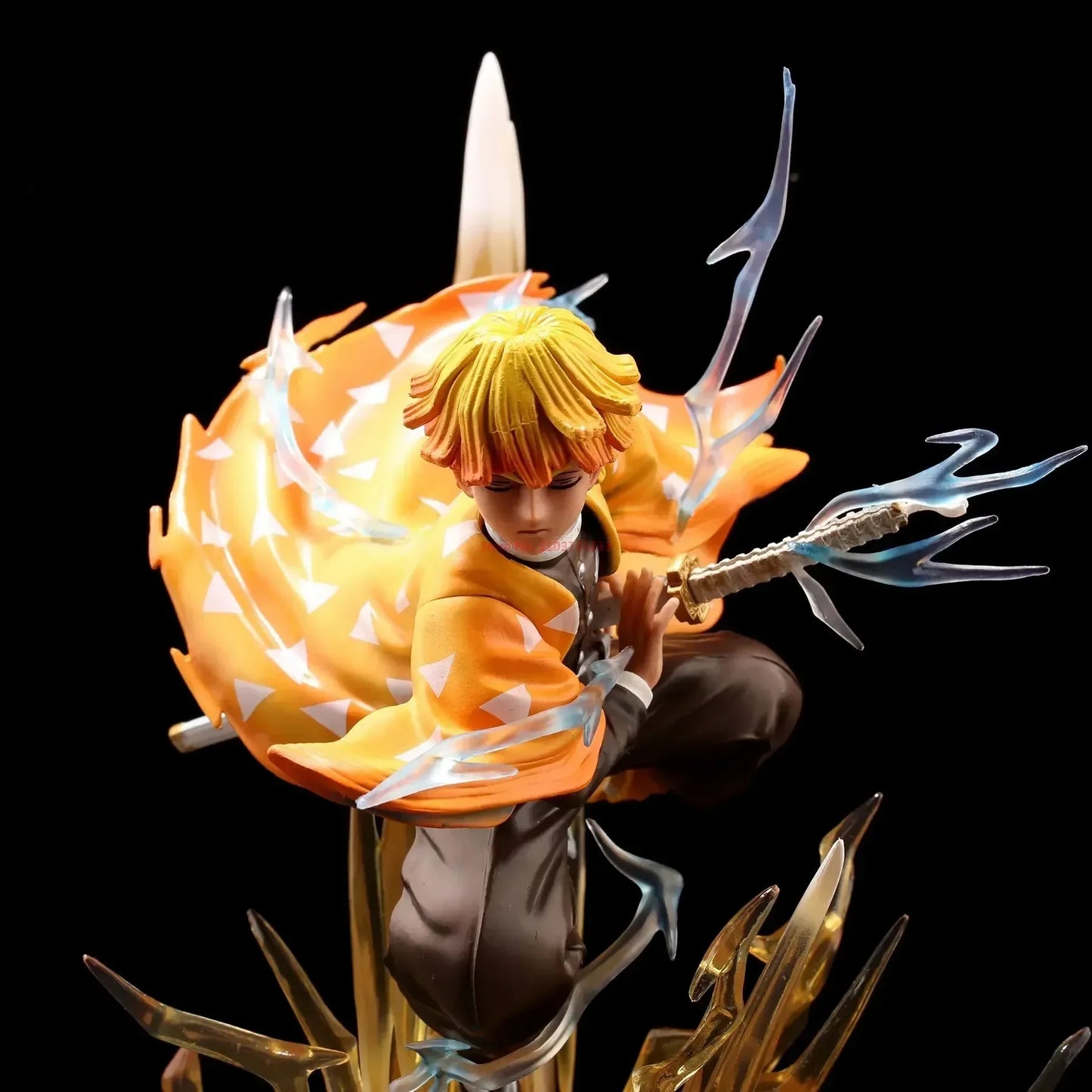 Demon Slayer Agatsuma Zenitsu Action PVC Figures 32cm Toy