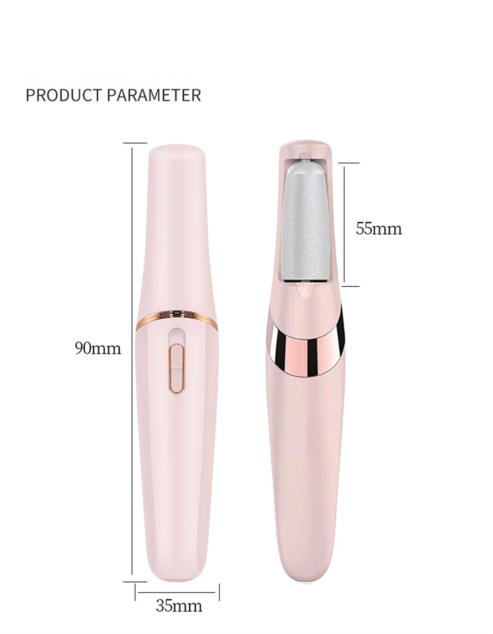 Beauty N Brains Callus Remover Rechargeable Pedicure Tool for Dead Skin