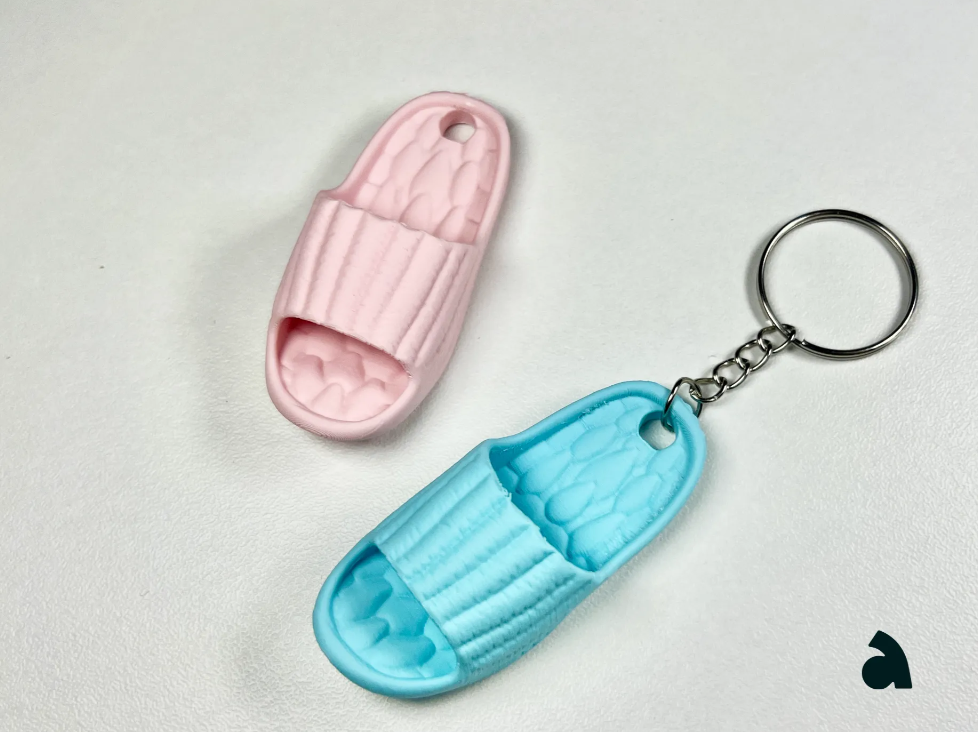 Puffy Slipper Keychain & Fridge Magnets