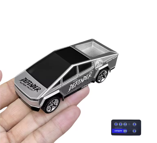 MINI RC Off-Road Vehicle Alloy Car Model Remote Control 1:64 USB Charging
