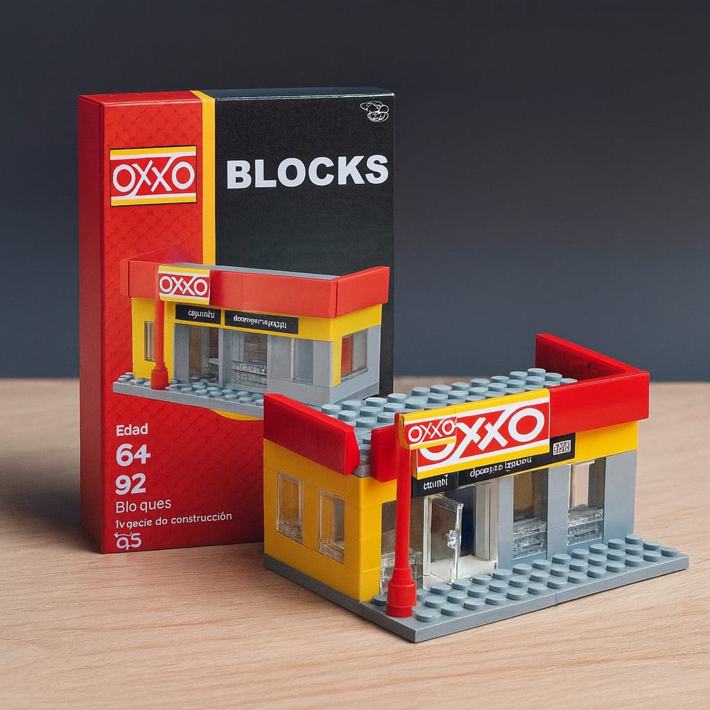 OXXO Building Blocks Set – 92 Bloques Construction Kit
