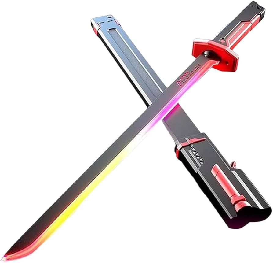 Katana Spark FX Lightsaber Sword – LED Light Blade with Real Sparks & Smoke Effect