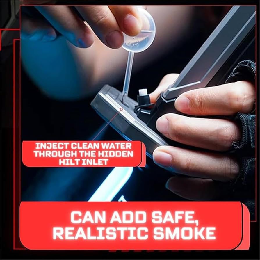 Katana Spark FX Lightsaber Sword – LED Light Blade with Real Sparks & Smoke Effect