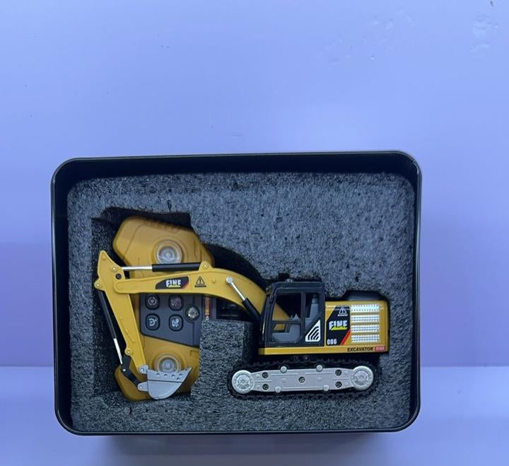 Truck jcb Mini RC (1:64 ratio) Engineering Construction Vehicle – Excavator, Dump Truck & Forklift (6+), Perfect Gift for return gift.