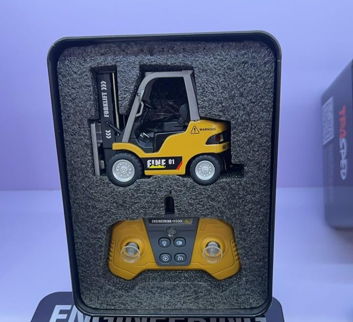 Truck jcb Mini RC (1:64 ratio) Engineering Construction Vehicle – Excavator, Dump Truck & Forklift (6+), Perfect Gift for return gift.