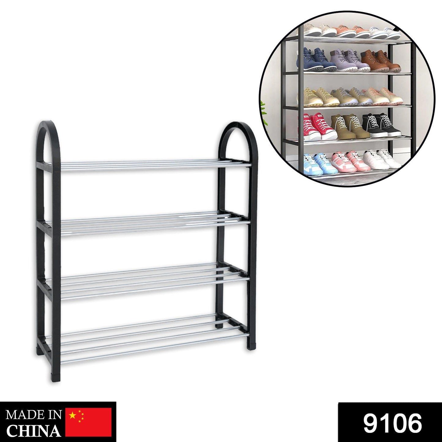 6 in 1 Essential Combo Set. Shoe Rack, 9 in 1 Mop, Bathroom Holder, USB Veg Cutter, Electric Foldable Kettle, Oil Spray Bottle