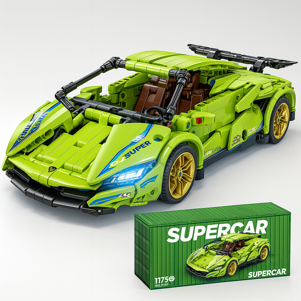 Car PullBack Super car Building Toy car – car blocks™ Racing Blocks 1:18 for Kids & Car Collectors (Multiple Variants)