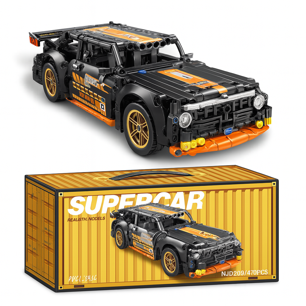 Car PullBack Super car Building Toy car – car blocks™ Racing Blocks 1:18 for Kids & Car Collectors (Multiple Variants)