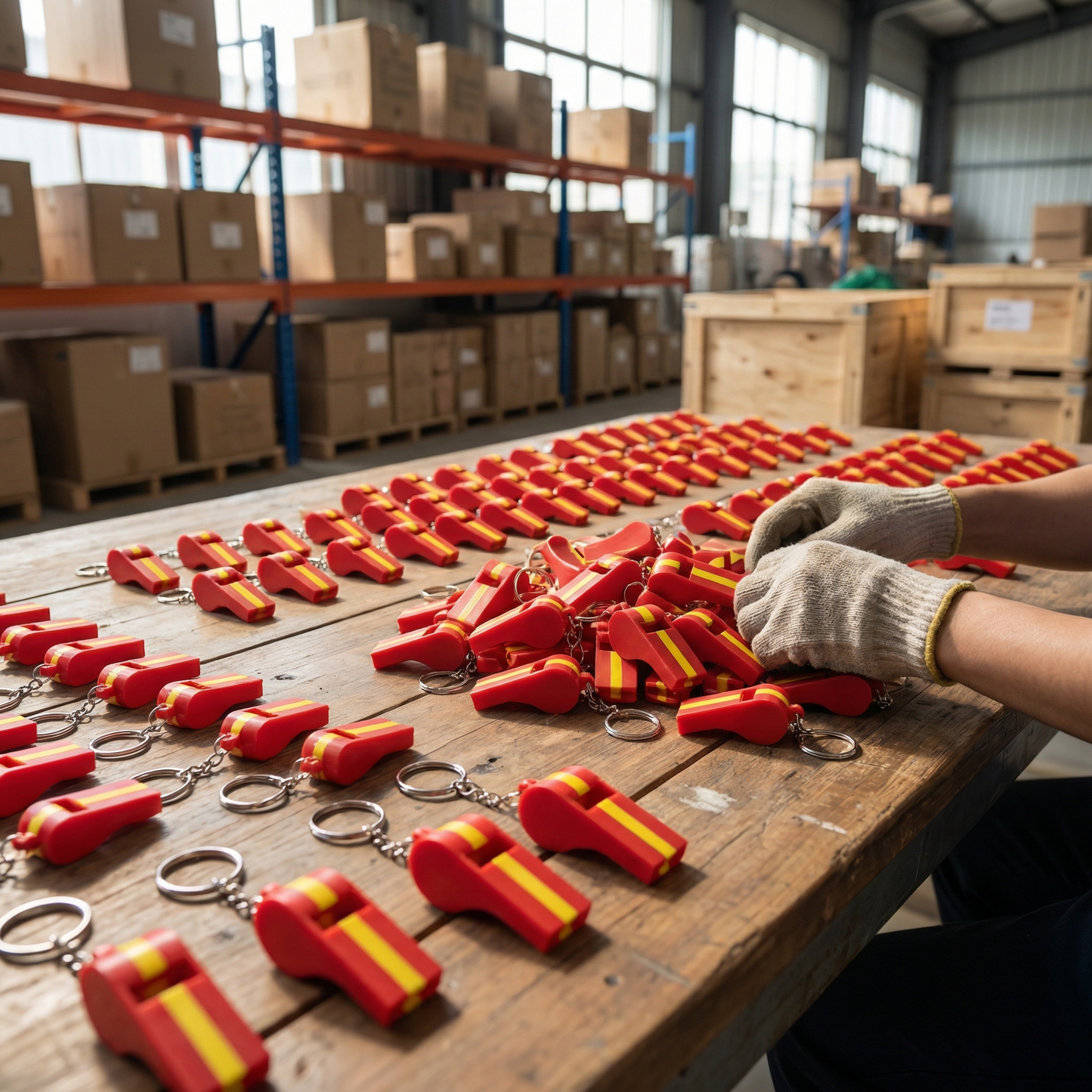 TVK Symbol Whistle Keychain – Movement Edition (Bulk Pack of 100 Units)