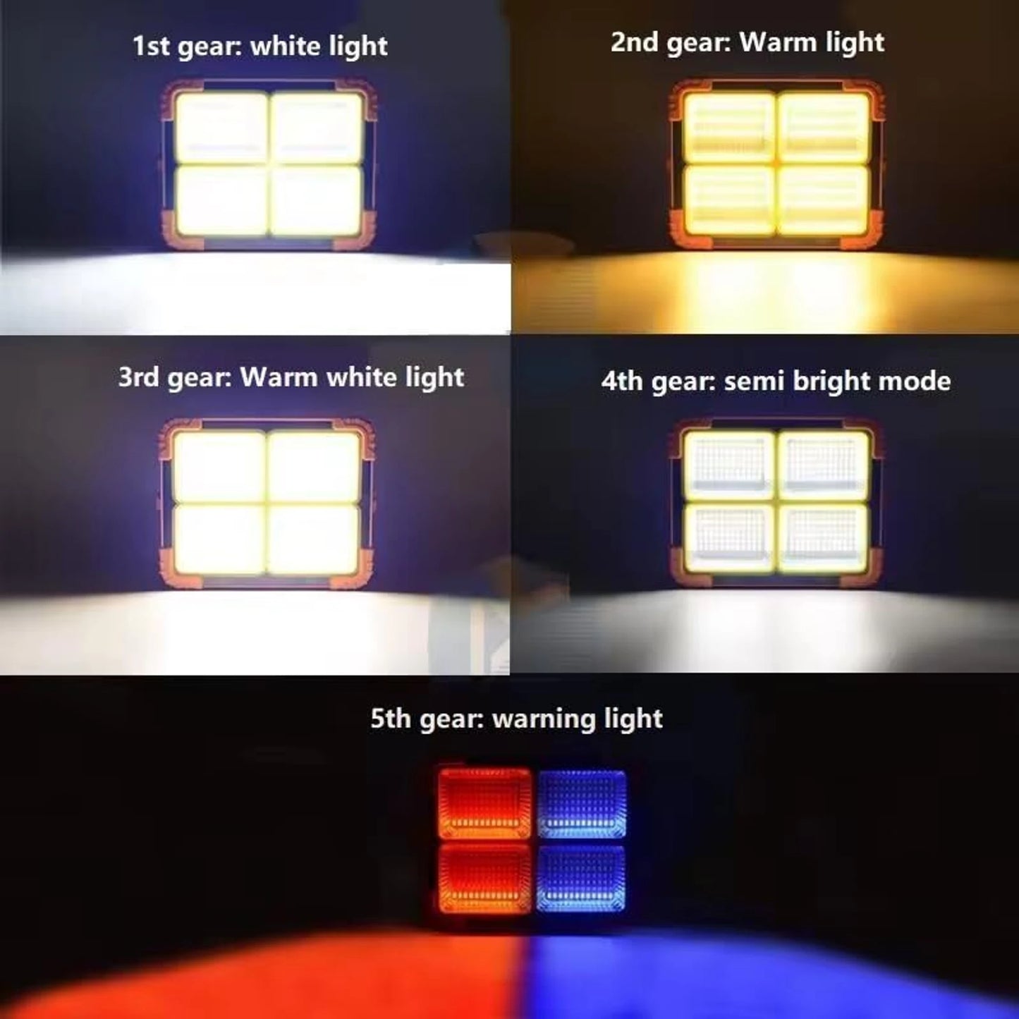 LED Solar Portable Work Light Solar Emergency Light Rechargeable Floor Solar Light Set (Wall Mounted Pack of 1)